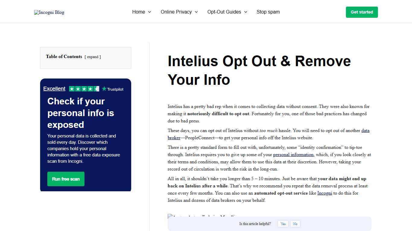 Intelius Opt Out & Remove Your Info [2026] | Incogni